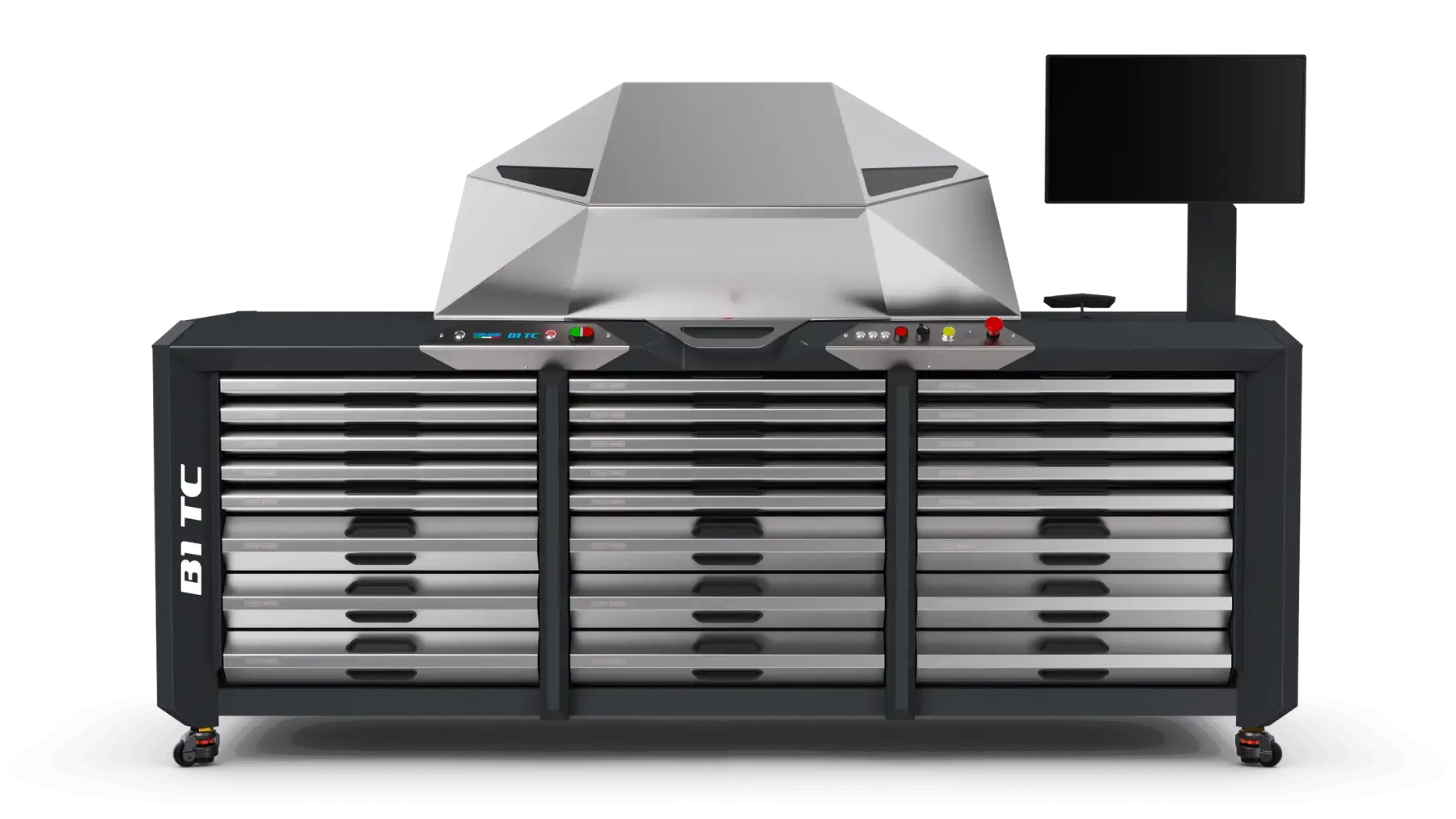 Bilanciatrice di Precisione per Turbo e per Core Assy, con Prova di Tenuta olio B1 TC